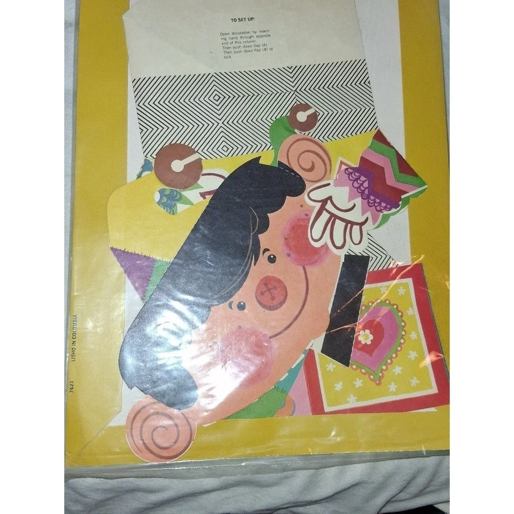 Vintage Gibson Jack-In-The-Box Pop-Up Centerpiece Unused Open Package Party Deco